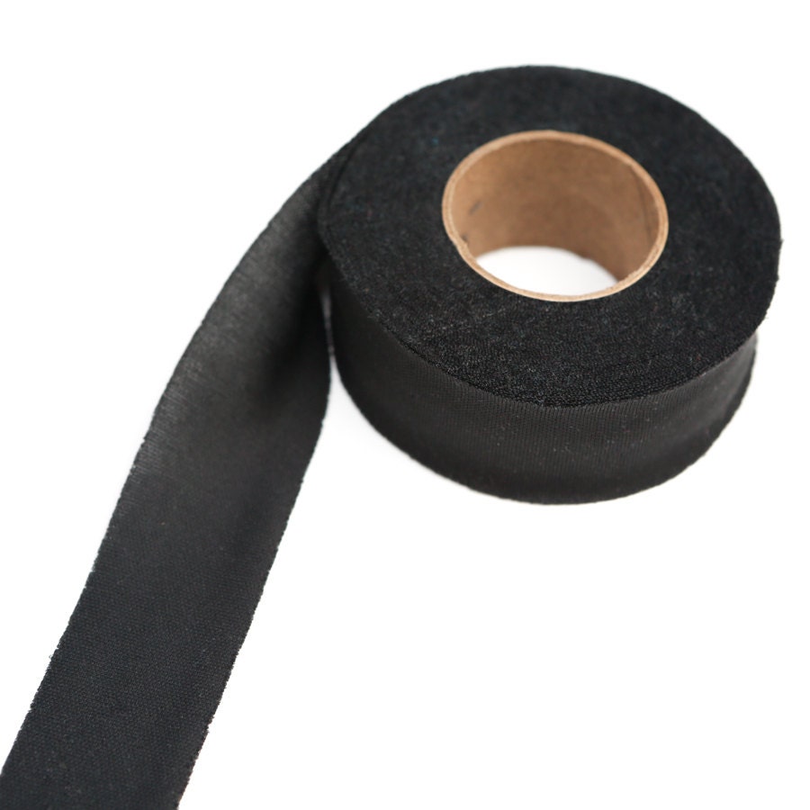 Black Bias Tape Tricot Knit Lining 1 and 1/8 inches wide x 5