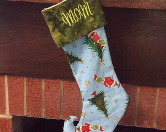 Grinch Christmas Stockings Monogrammed Christmas Stockings Personalized