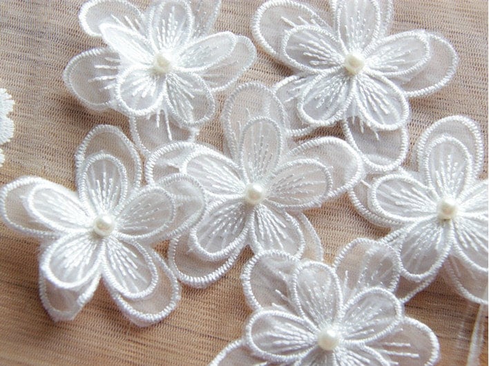 3d flower lace applique
