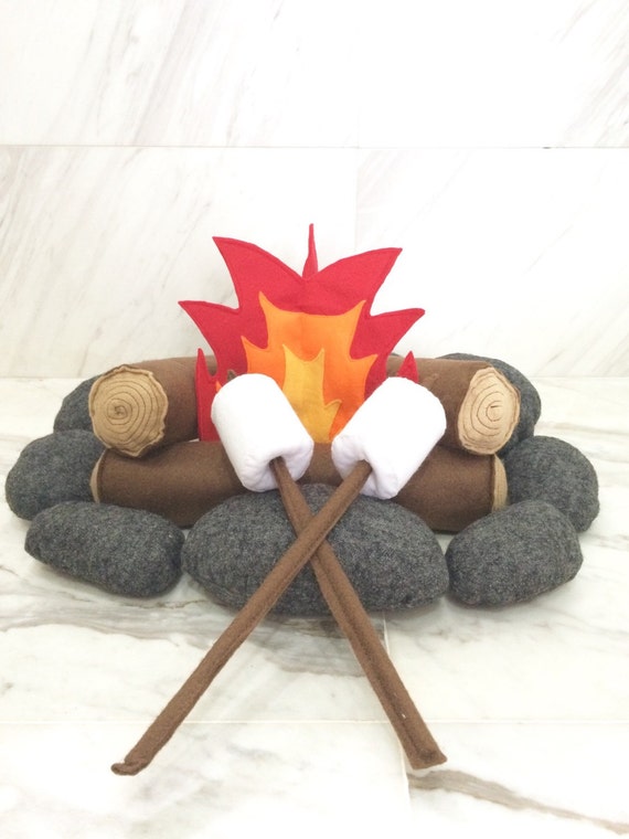 plush campfire set