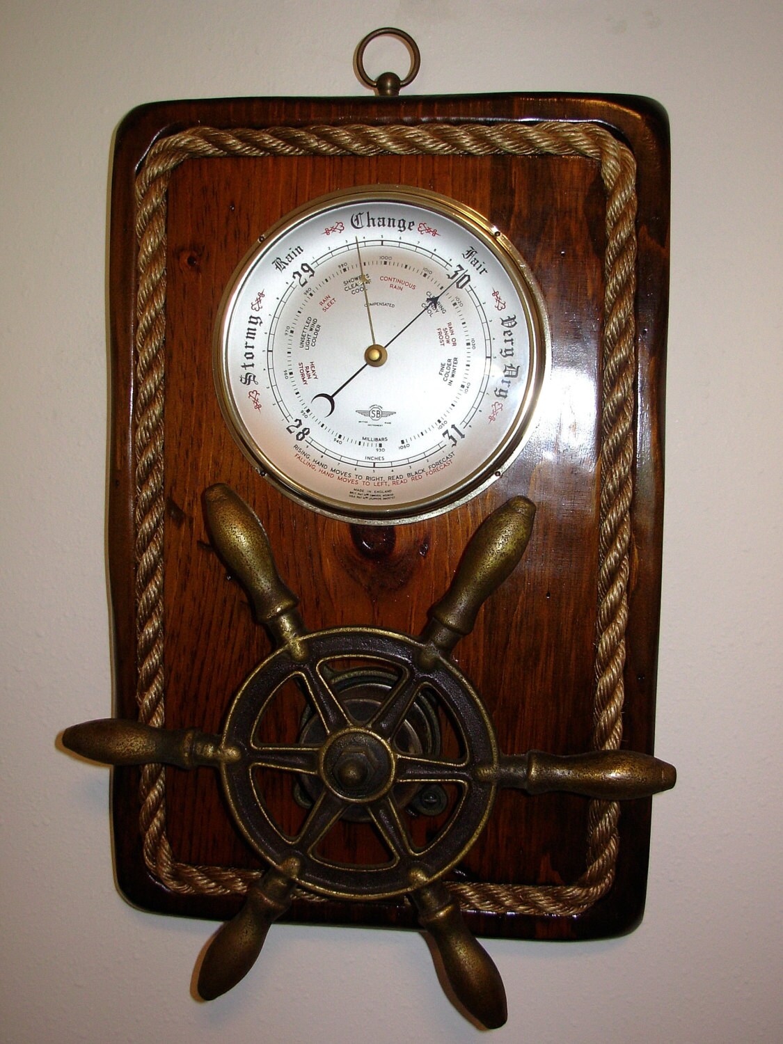 Vintage Shortland Barometer Nautical Wall by SeaMyNauticalVintage