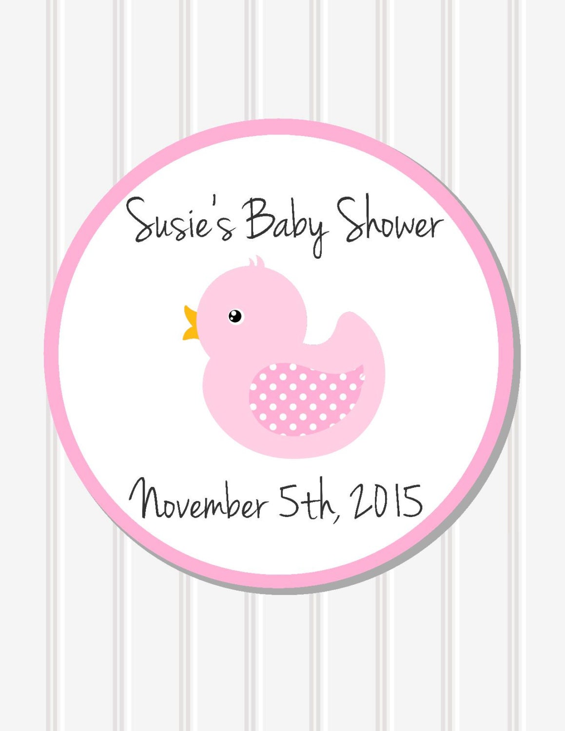 Baby Shower Decor Personalized Sticker Favor Stickers Baby