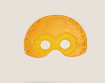 C3PO Droid Felt Embroidered Mask