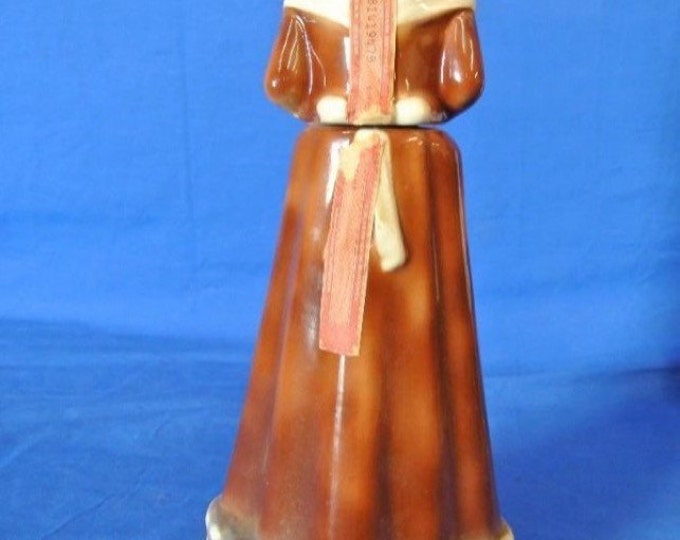 Storewide 25% Off SALE Vintage Original Jim Beam Liquor Decanter Featuring "Mountaineers Are Always Free" Butter Churning Mountain Woman Des