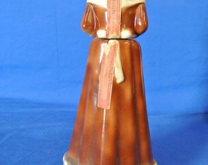 Storewide 25% Off SALE Vintage Original Jim Beam Liquor Decanter Featuring "Mountaineers Are Always Free" Butter Churning Mountain Woman Des