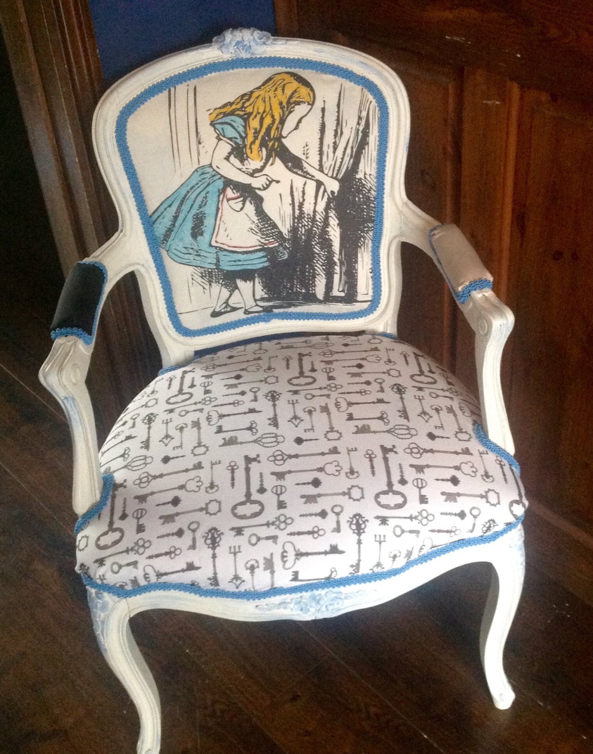 Alice in Wonderland inspired Louis chair by VintageAuroraRose