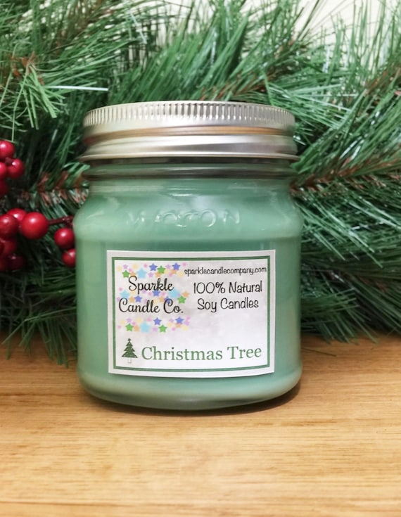 christmas tree soy candle holiday candle 8 oz by christmas tree soy candle holiday candle 8 oz by