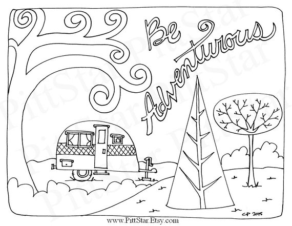 camper in canoe coloring pages - photo #35