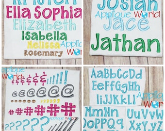 Carefree Embroidery Font, BX Font, Machine Embroidery Font, Instant Download Design font, Embroidery Pattern, Alphabet Embroidery Lettering.