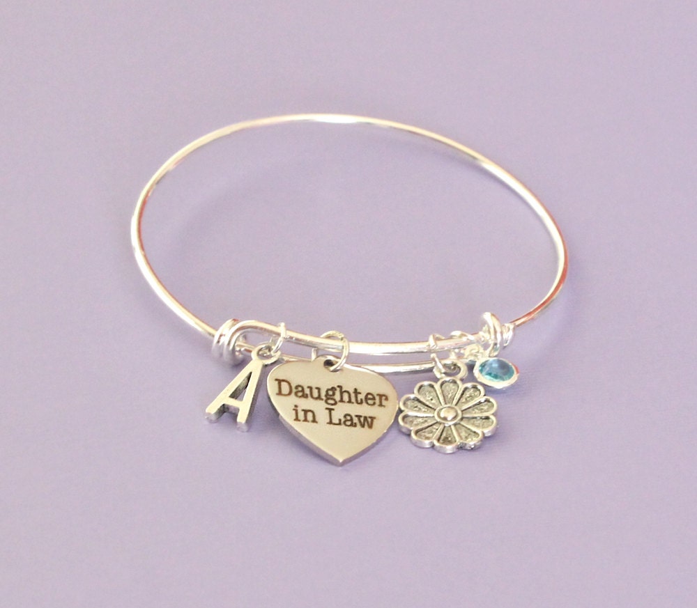Personalized DaughterinLaw Bracelet Adjustable with your
