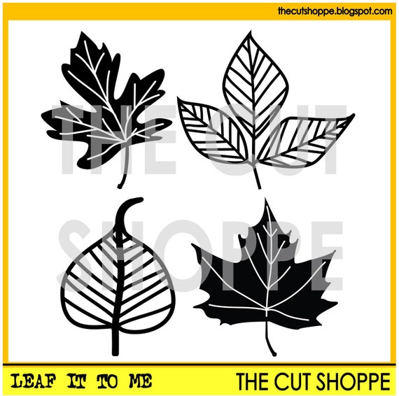 The Leaf It to Me cut file consists of four leaf images, that can be used on your scrapbooking and papercrafting projects.