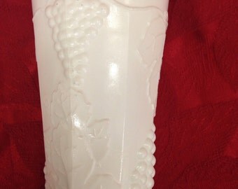 Set of 5 Milk Glass Drinking Glasses by Indiana Glass