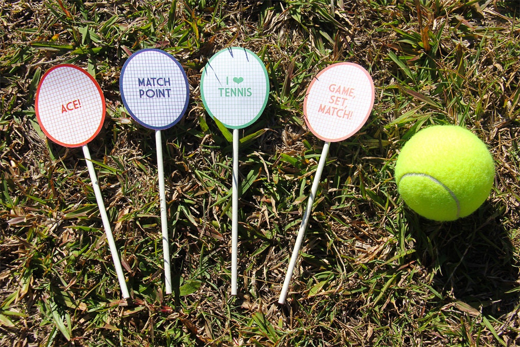 Tennis Party Decorations Tennis Banner Tennis Invitations