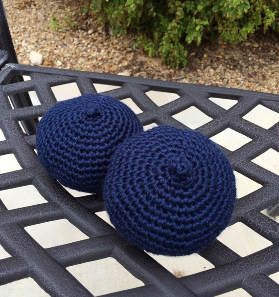Crocheted knockers breast prosthetics