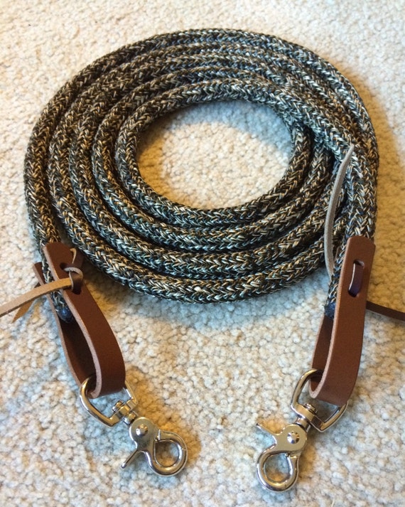 Custom Premium Rope Loop Reins w Water Tie Straps and Scissor