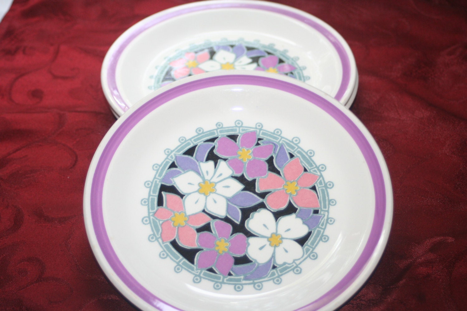 Nikko Ironstone Lavender Flower Plates Haute Juice