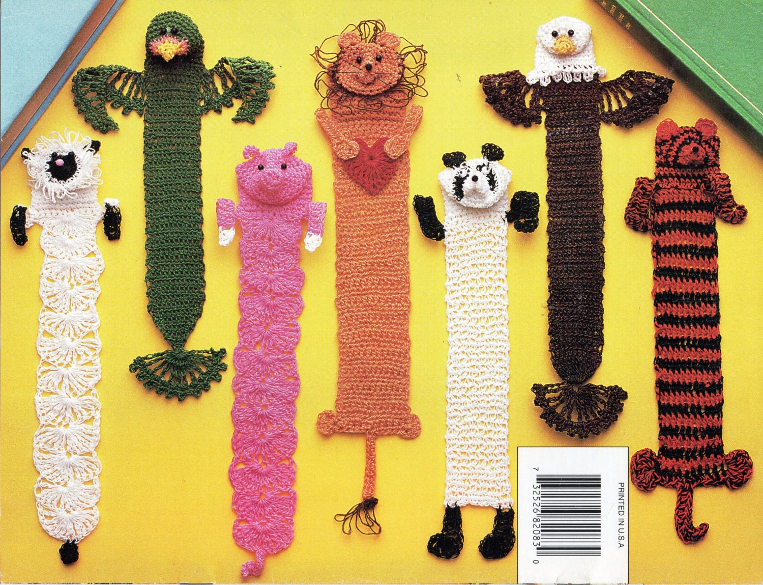 Crochet Bookmarks CROCHET PATTERN novelty animal bookmarks