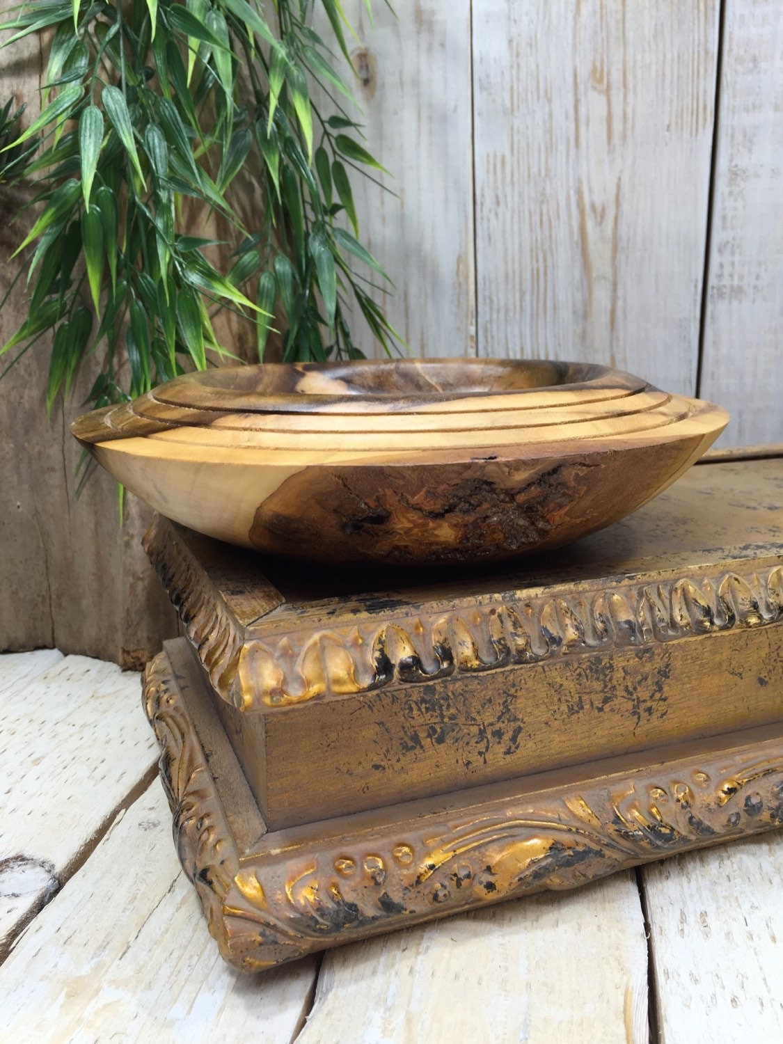 Wooden bowl Decorative Wood Bowl Home Decor Bowl Primitive