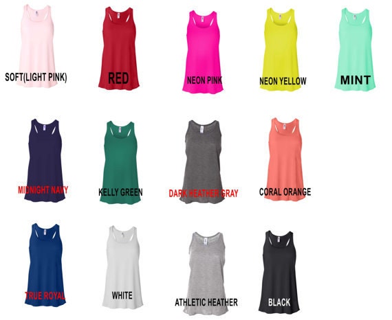 Custom Tank Top Personalized in any Texts-Colors Fun Gift