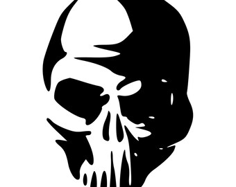 Decal skull head | Etsy