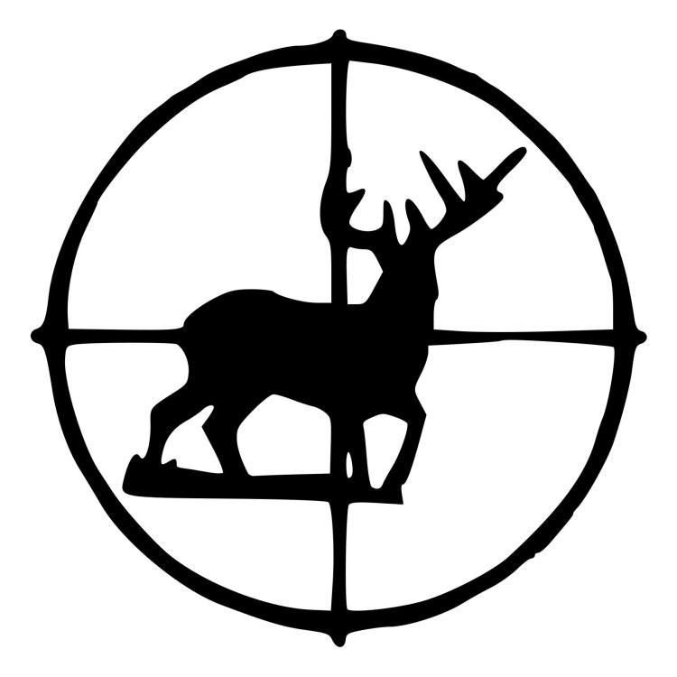 Deer in Scope Hunting Die-Cut Decal Car by BeeMountainGraphics