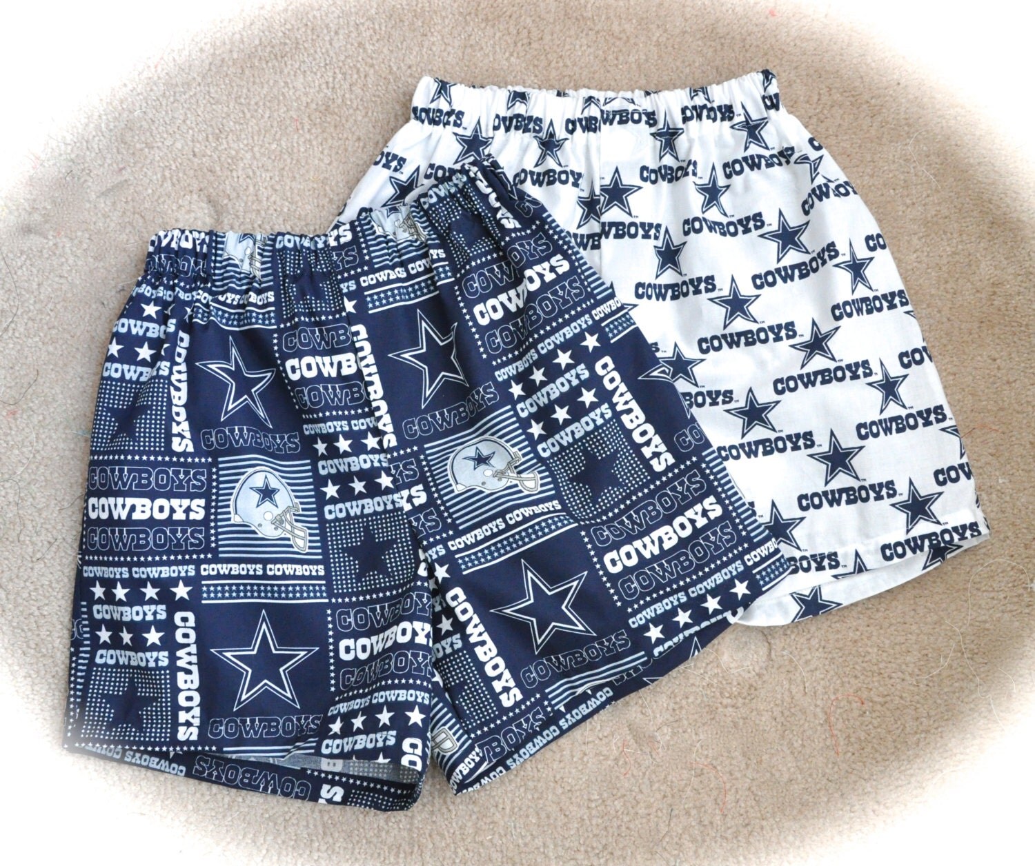 CUSTOM MEN'S BOXERS Made to Order Dallas Cowboys