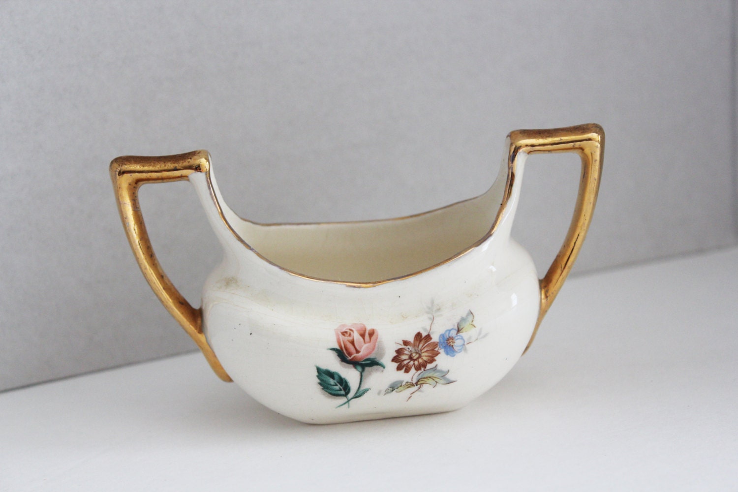 Vintage Floral Sugar Bowl Haute Juice