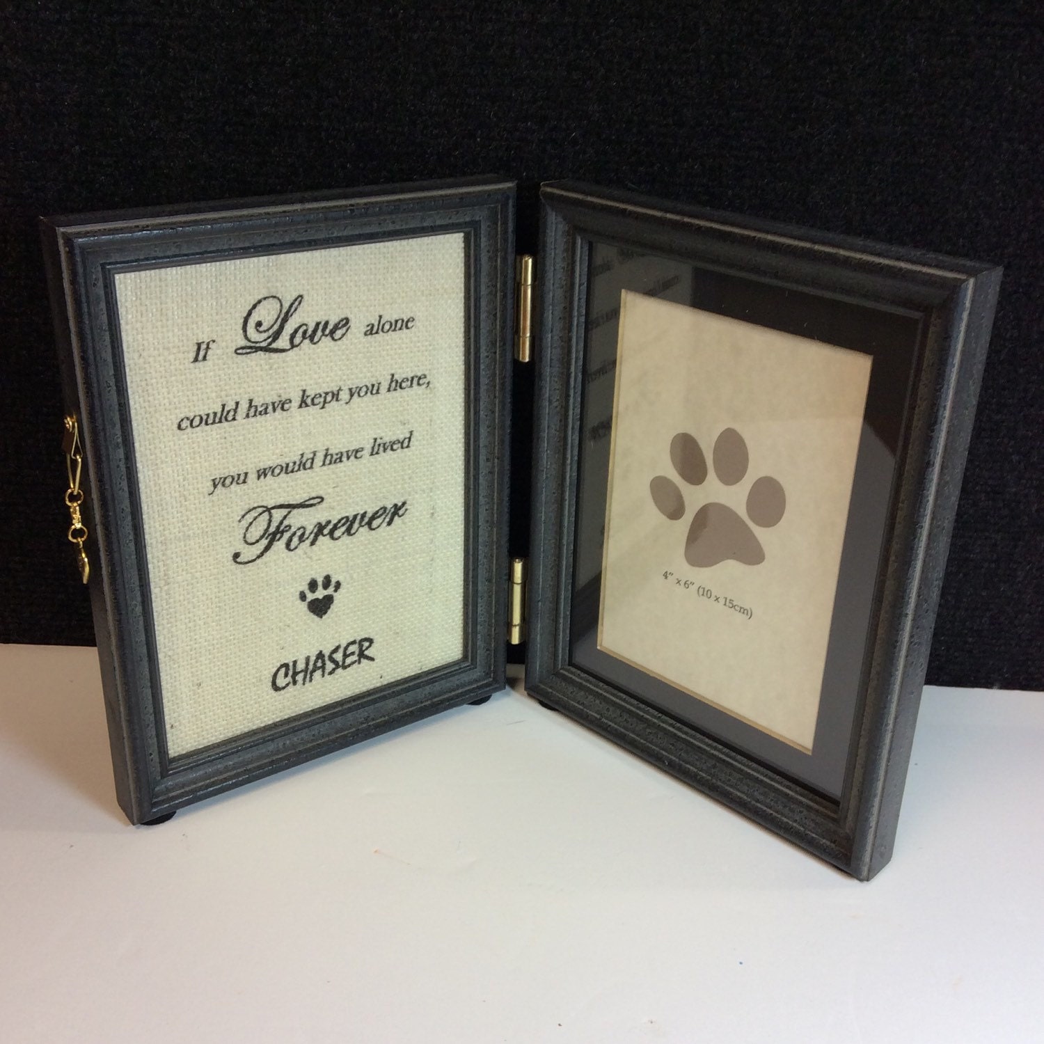 Pet memorial frame Pet LOSS photo frame with quote by PicToFrame