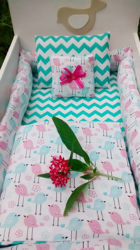 Doll Crib Set for Bitty Baby American Girl AG 18 or