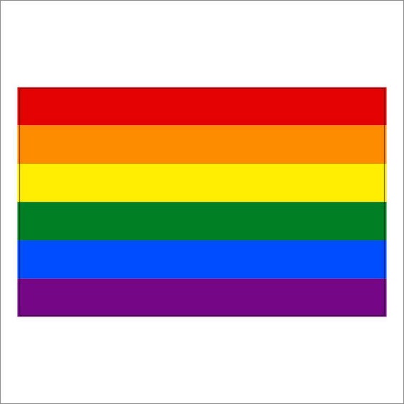 rainbow flag lgbt vinyl decal sticker by thekingofdecals