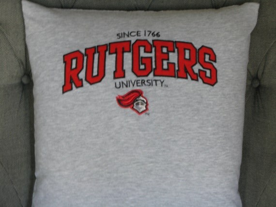 Rutgers University T Shirt Throw Pillow