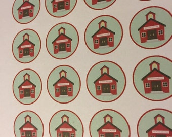 Schoolhouse stickers