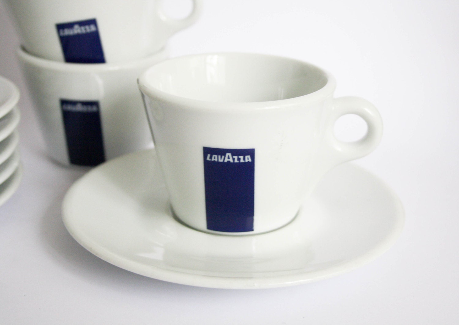 Set of 6 Vintage Lavazza Coffee Cups and saucers