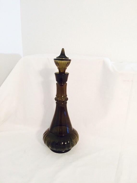 Jim Beam 1964 Decanter Whiskey Smoke Black Genie Bottle