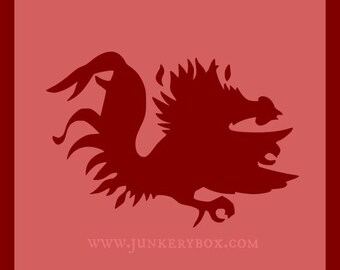 USC Gamecock Silhouette svg/dxf/eps/pdf/png