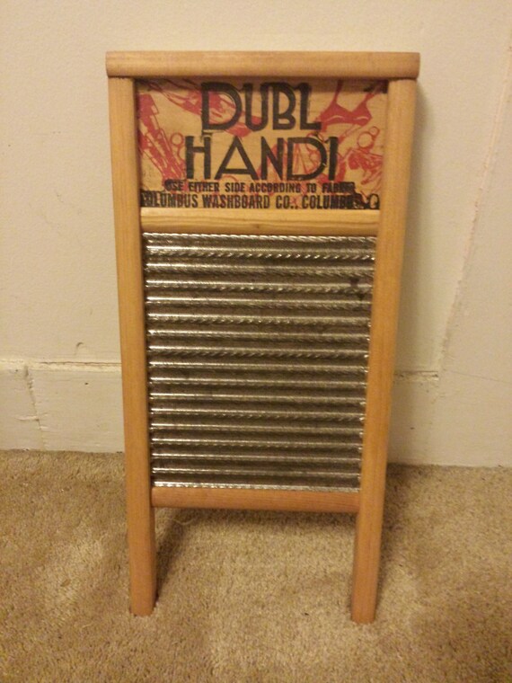 Vintage Dubl Handi Washboard Columbus Washboard by PlethoraOfJunk