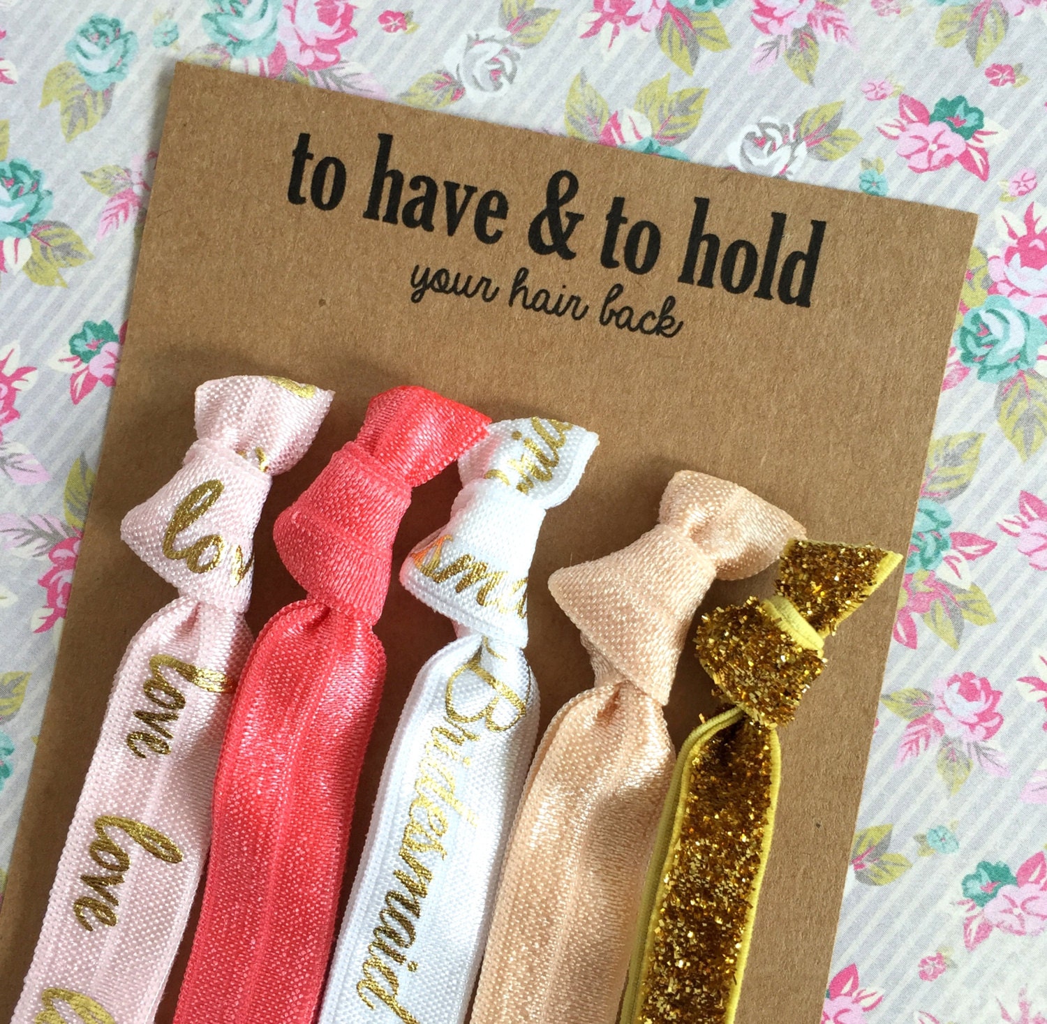 Bridesmaid Gift and Bachelorette Party Favors by BlueberryHairTies