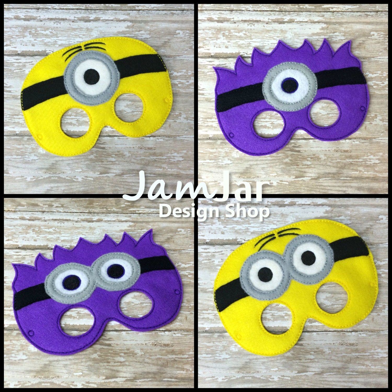 MINION MASK SET Halloween Mask Childrens Masks Inspired By