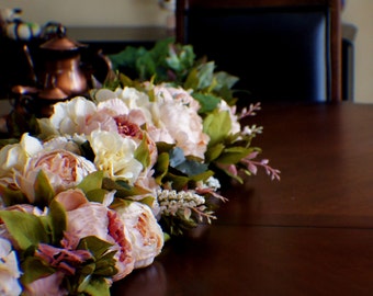 Extra Large Wedding Centerpiece Flowers, Arrangement Centerpiece, Silk Wedding Flowers, Peanies Centerpiece, Wedding Decor Flowers