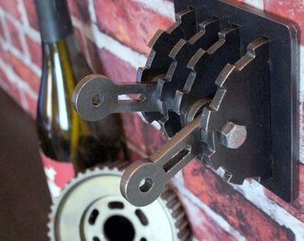Steampunk Double Light Switch Cover / Levers / Gear / Urban Industrial Lighting / Functional Metal Art / Man Cave / Unique / Industrial Chic