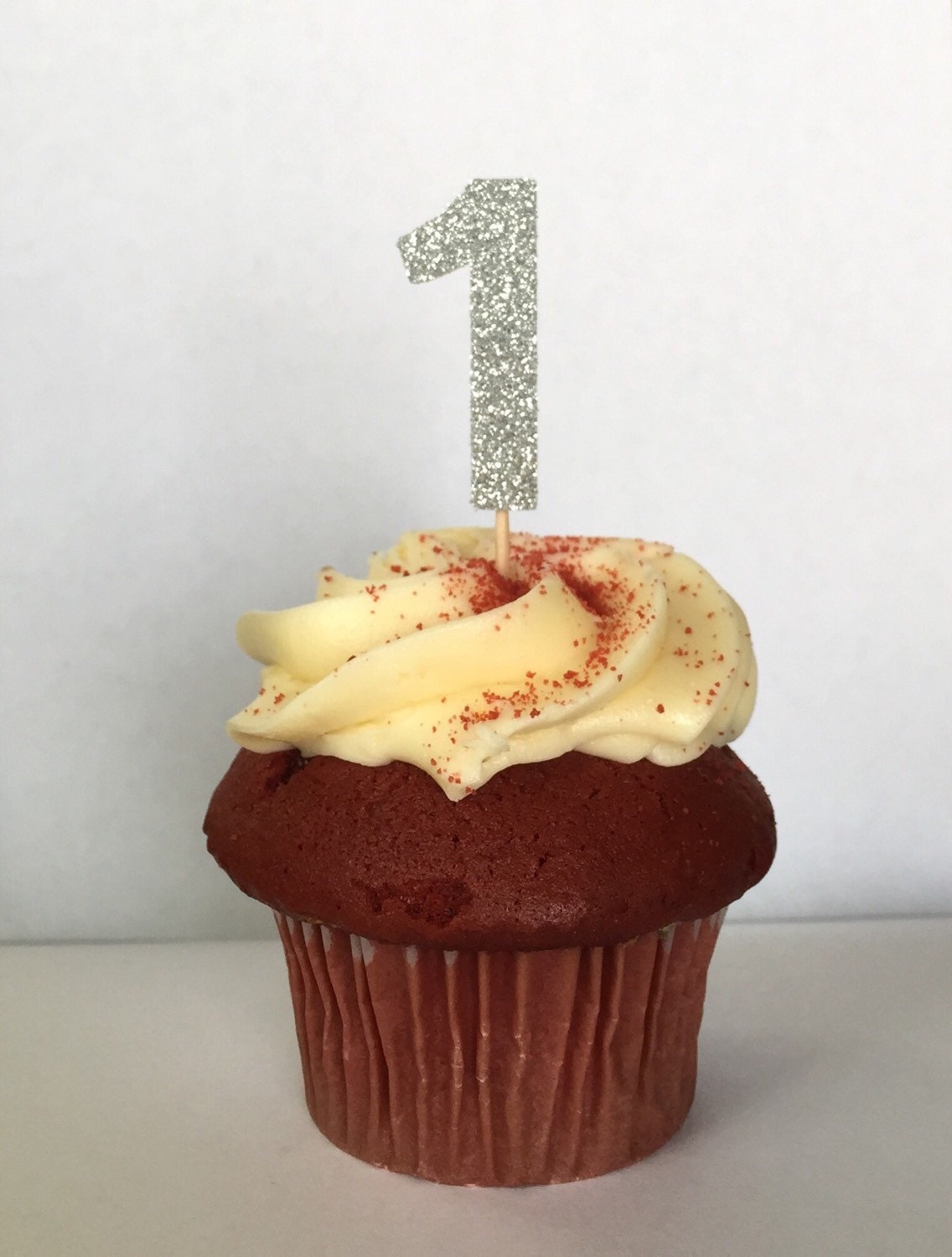 number 1 glitter cupcake toppers birthday anniversary first