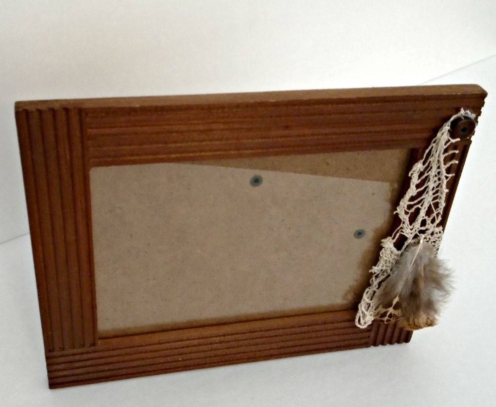 Boho Frame Wooden Frame Photo FrameBoho Decor by TheFloweringMaple