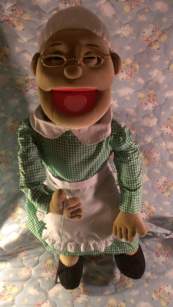 Items similar to Grandma Puppet Large 30" Full or Half Body Arm Rod