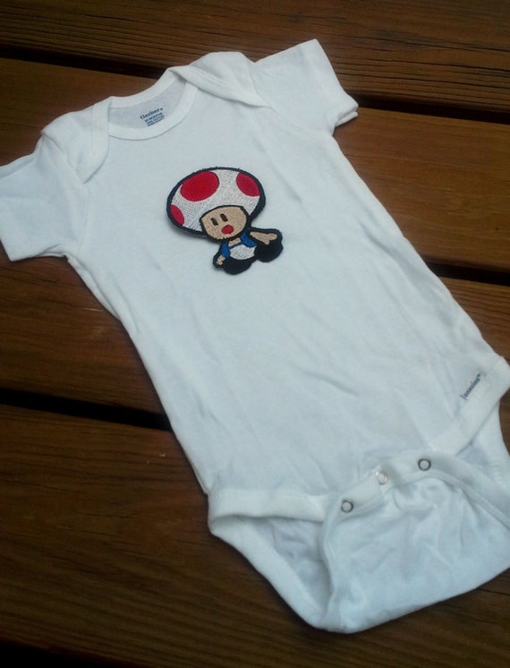 Toad Onesie baby layette Nintendo Super Mario Brothers