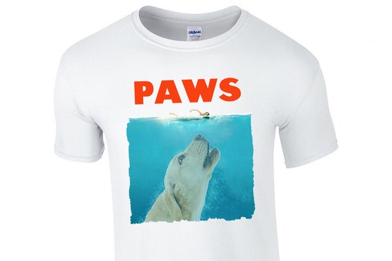 paws tshirt jaws parody