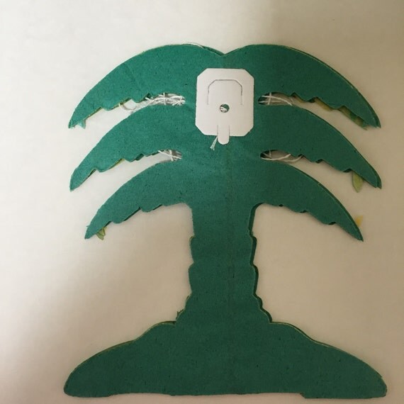 Tropical Luau Beach Palm Tree Diecut Tissue Paper Decorative