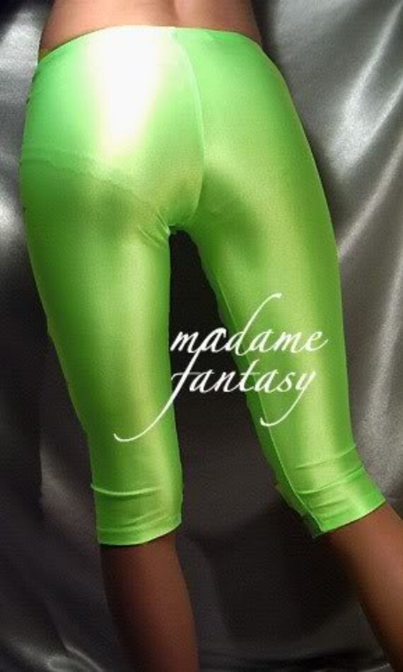 green spandex leggings