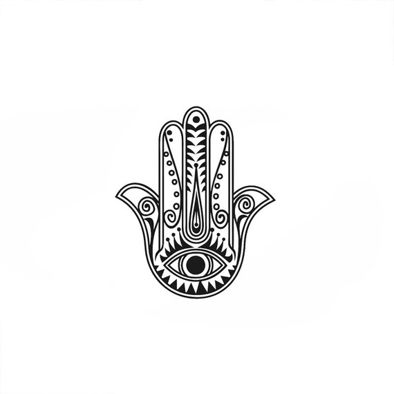 Boho Tattoo fatima hamsa Hand Pattern Tattoo Temporary Tattoo