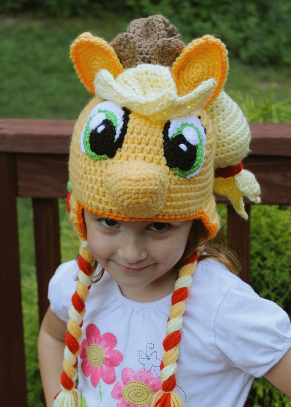 My Little Pony Costume Applejack Crochet Hat by 