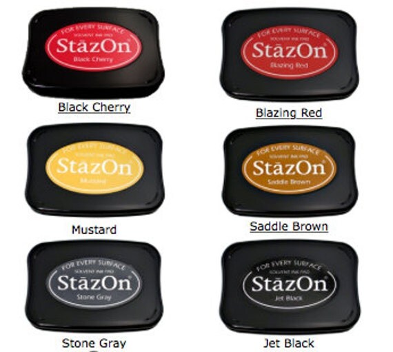 Rubber Stamp Ink Pads StazOn Ink Pads Permanent Ink Pad